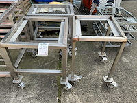Rvs onderstel v machine (3x) - afbeelding 1 van  2