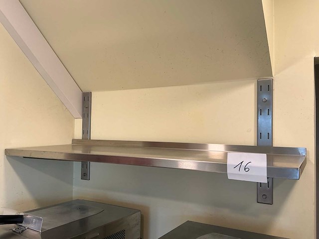 Rvs opbergkast en wandlegger - afbeelding 4 van  5