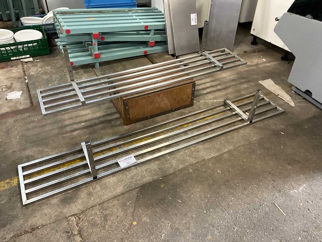 Rvs open wand leggers keuken (2x) - afbeelding 3 van  6