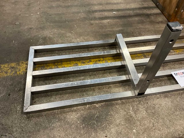 Rvs open wand leggers keuken (2x) - afbeelding 4 van  6