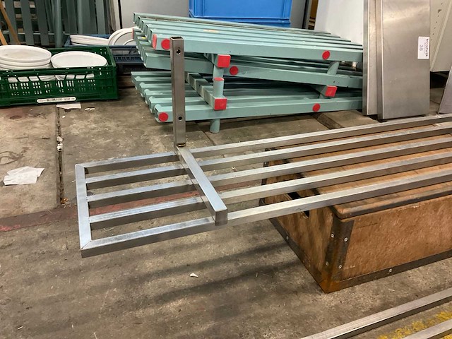 Rvs open wand leggers keuken (2x) - afbeelding 5 van  6