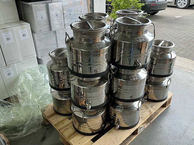 Rvs opslagcontainer 15l overige keukenbenodigdheden (20x) - afbeelding 2 van  2