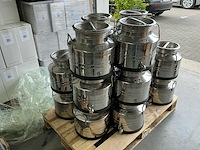 Rvs opslagcontainer 15l overige keukenbenodigdheden (20x) - afbeelding 2 van  2