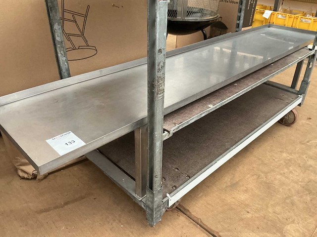 Rvs opzetwerktafel - afbeelding 1 van  2