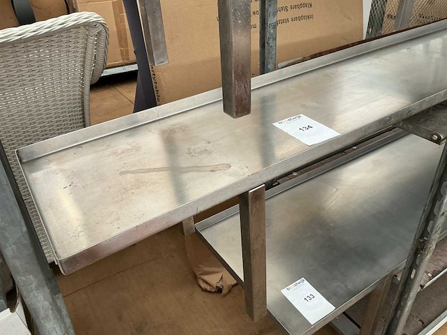 Rvs opzetwerktafel - afbeelding 2 van  2