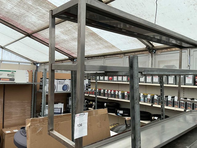 Rvs opzetwerktafel - afbeelding 1 van  2