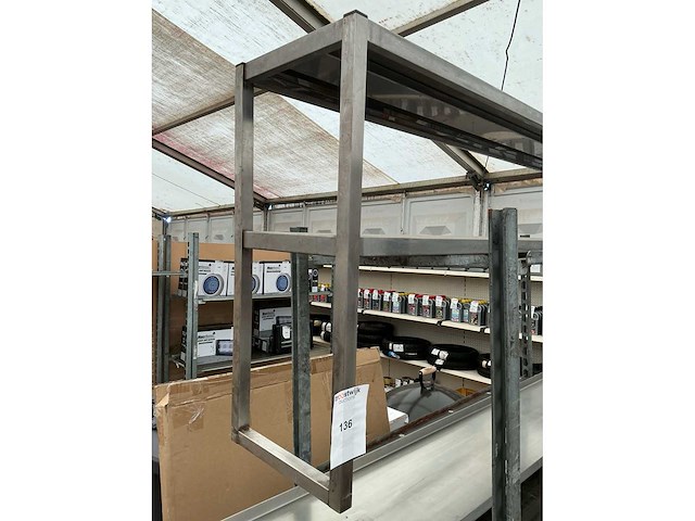 Rvs opzetwerktafel - afbeelding 2 van  2