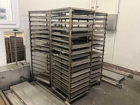 Rvs ovenkarren (3x) voor double d revorack oven - afbeelding 1 van  14