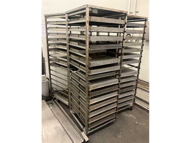 Rvs ovenkarren (3x) voor double d revorack oven - afbeelding 7 van  14