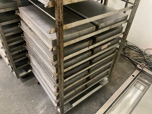 Rvs ovenkarren (3x) voor double d revorack oven - afbeelding 10 van  14