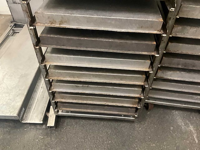 Rvs ovenkarren (3x) voor double d revorack oven - afbeelding 13 van  14