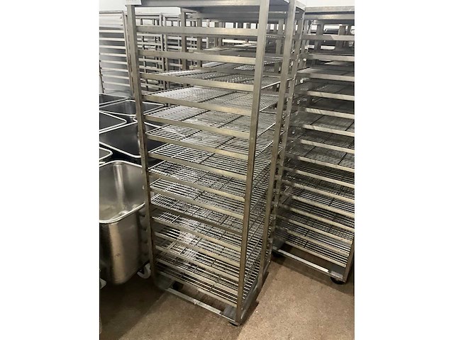 Rvs ovenkarren voor double d revorack oven (12x) - afbeelding 1 van  6