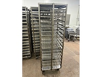 Rvs ovenkarren voor double d revorack oven (12x) - afbeelding 2 van  6