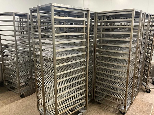 Rvs ovenkarren voor double d revorack oven (12x) - afbeelding 5 van  6