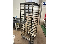 Rvs ovenkarren voor double d revorack oven (14x) - afbeelding 2 van  8