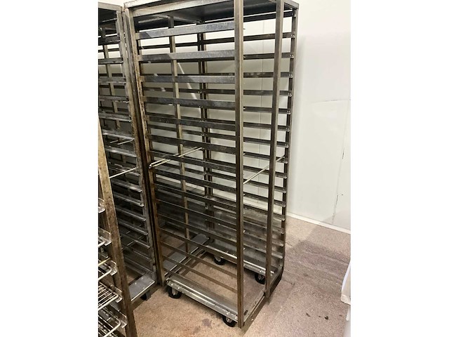 Rvs ovenkarren voor double d revorack oven (14x) - afbeelding 5 van  8