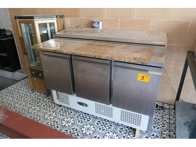 Rvs pizzawerkbank - afbeelding 1 van  5