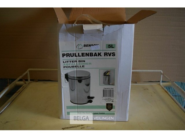 Rvs prullenbak 5l - afbeelding 1 van  2
