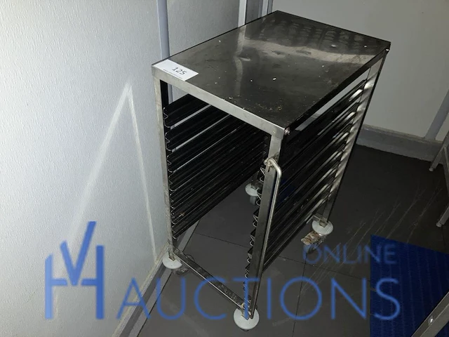 Rvs regaalkar - afbeelding 1 van  3