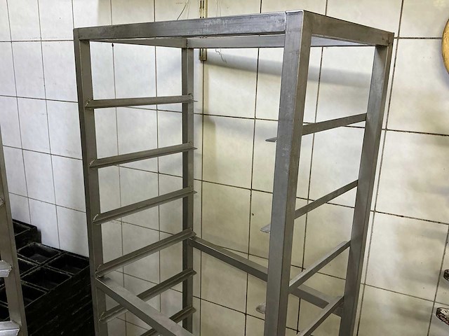 Rvs regaalwagen (2x) - afbeelding 2 van  3