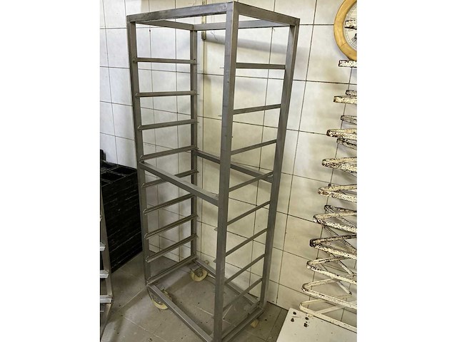 Rvs regaalwagen (2x) - afbeelding 3 van  3