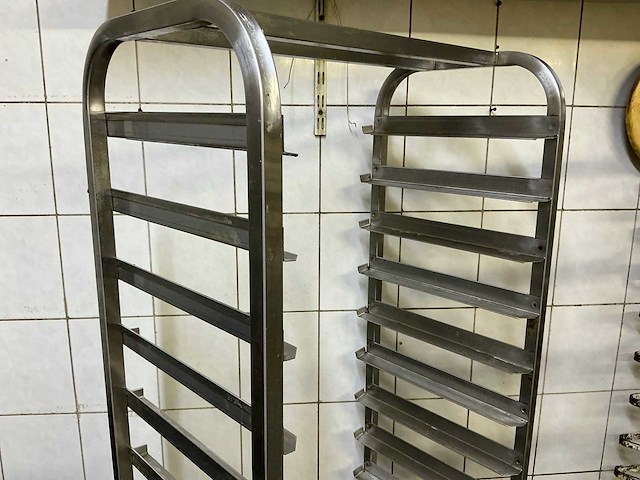 Rvs regaalwagen - afbeelding 1 van  2