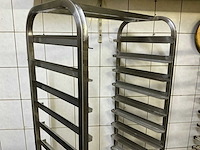 Rvs regaalwagen - afbeelding 1 van  2