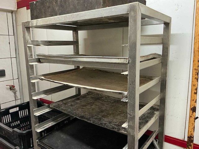 Rvs regaalwagen - afbeelding 1 van  2