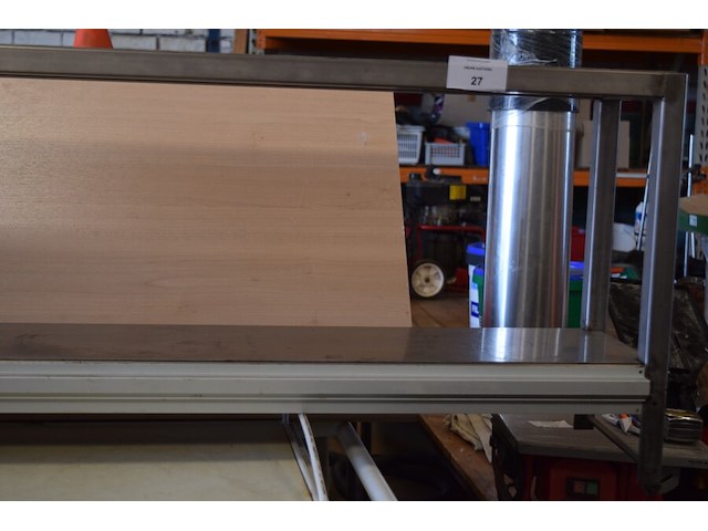 Rvs rek 150x25x50 cm - afbeelding 2 van  6