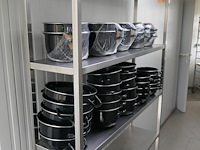 Rvs rek met 5 legborden - afbeelding 2 van  3