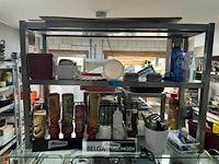 Rvs rek met inhoud - div sausen - afbeelding 1 van  7