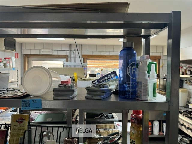 Rvs rek met inhoud - div sausen - afbeelding 3 van  7