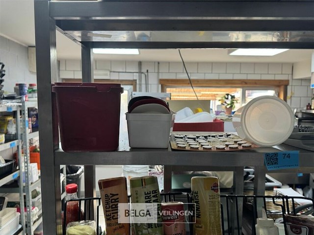 Rvs rek met inhoud - div sausen - afbeelding 5 van  7