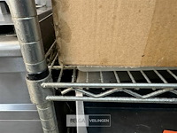 Rvs rek met verstelbare leggers - afbeelding 4 van  4