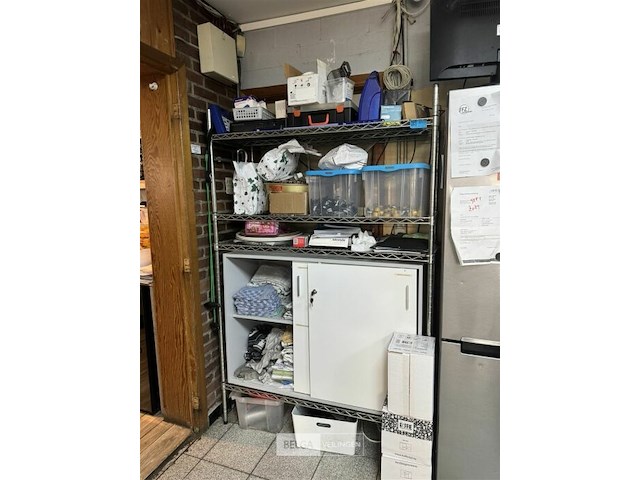 Rvs rek met verstelbare leggers - afbeelding 1 van  4