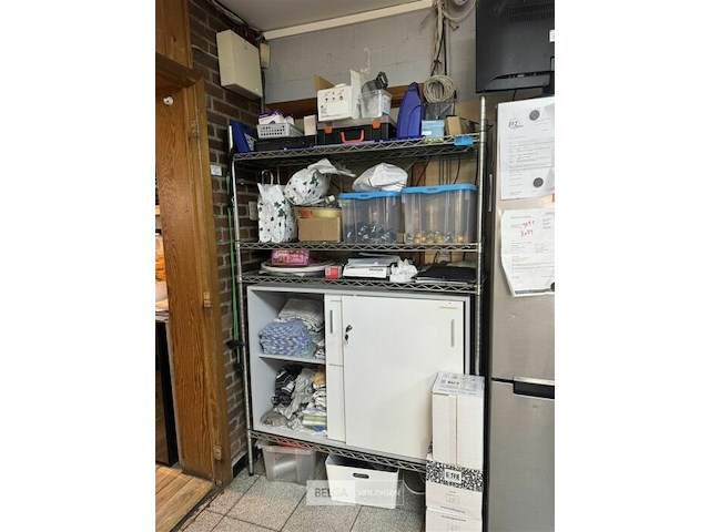 Rvs rek met verstelbare leggers - afbeelding 2 van  4