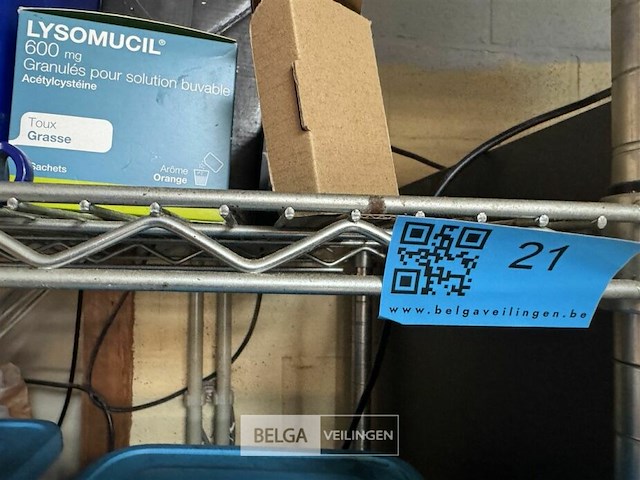 Rvs rek met verstelbare leggers - afbeelding 4 van  4