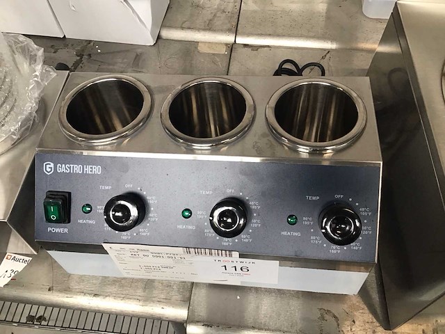 Rvs sauswarmer x3 - afbeelding 2 van  2