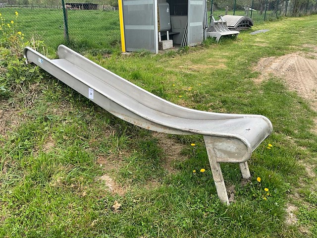 Rvs schuifaf/ glijbaan - afbeelding 1 van  3