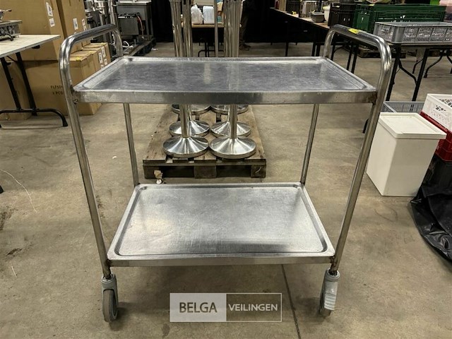 Rvs serveerkar - afbeelding 1 van  2