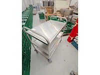 Rvs serveerwagen, 3 niveau's - afbeelding 4 van  4