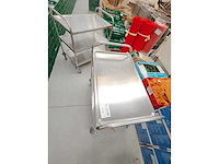 Rvs serveerwagen, 3 niveau's - afbeelding 4 van  4