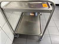 Rvs serveerwagen - afbeelding 2 van  3