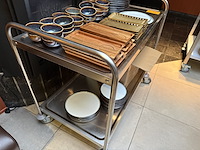 Rvs serveerwagen - afbeelding 3 van  3