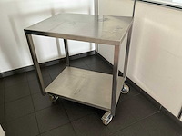 Rvs serveerwagen - afbeelding 1 van  3
