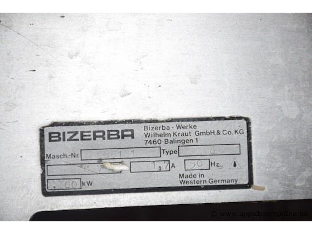 Rvs snijmachine bizerba, 465161 - afbeelding 2 van  2