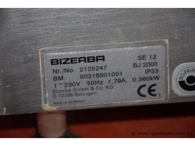 Rvs snijmachine bizerba, se 12, bj 2003 - afbeelding 2 van  2