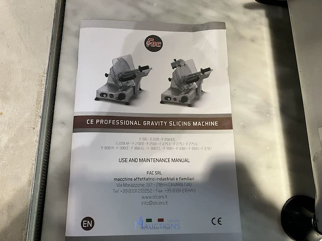 Rvs snijmachine fac - afbeelding 4 van  5