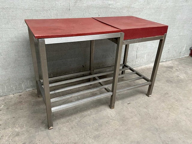 Rvs snijtafel werktafel - afbeelding 1 van  3