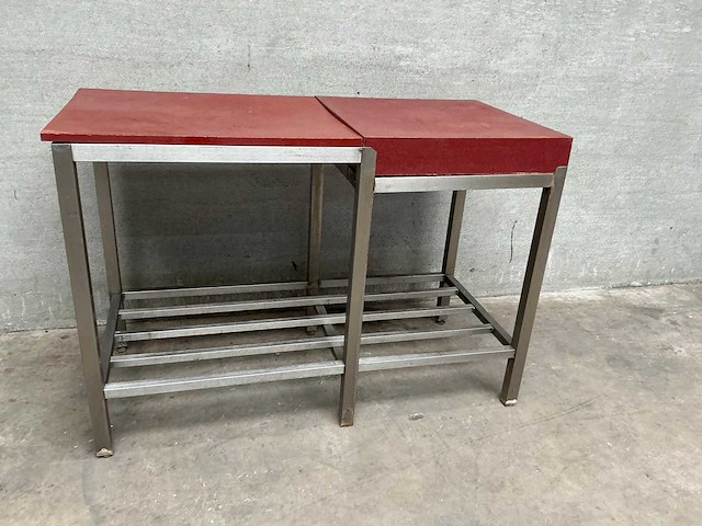 Rvs snijtafel werktafel - afbeelding 2 van  3